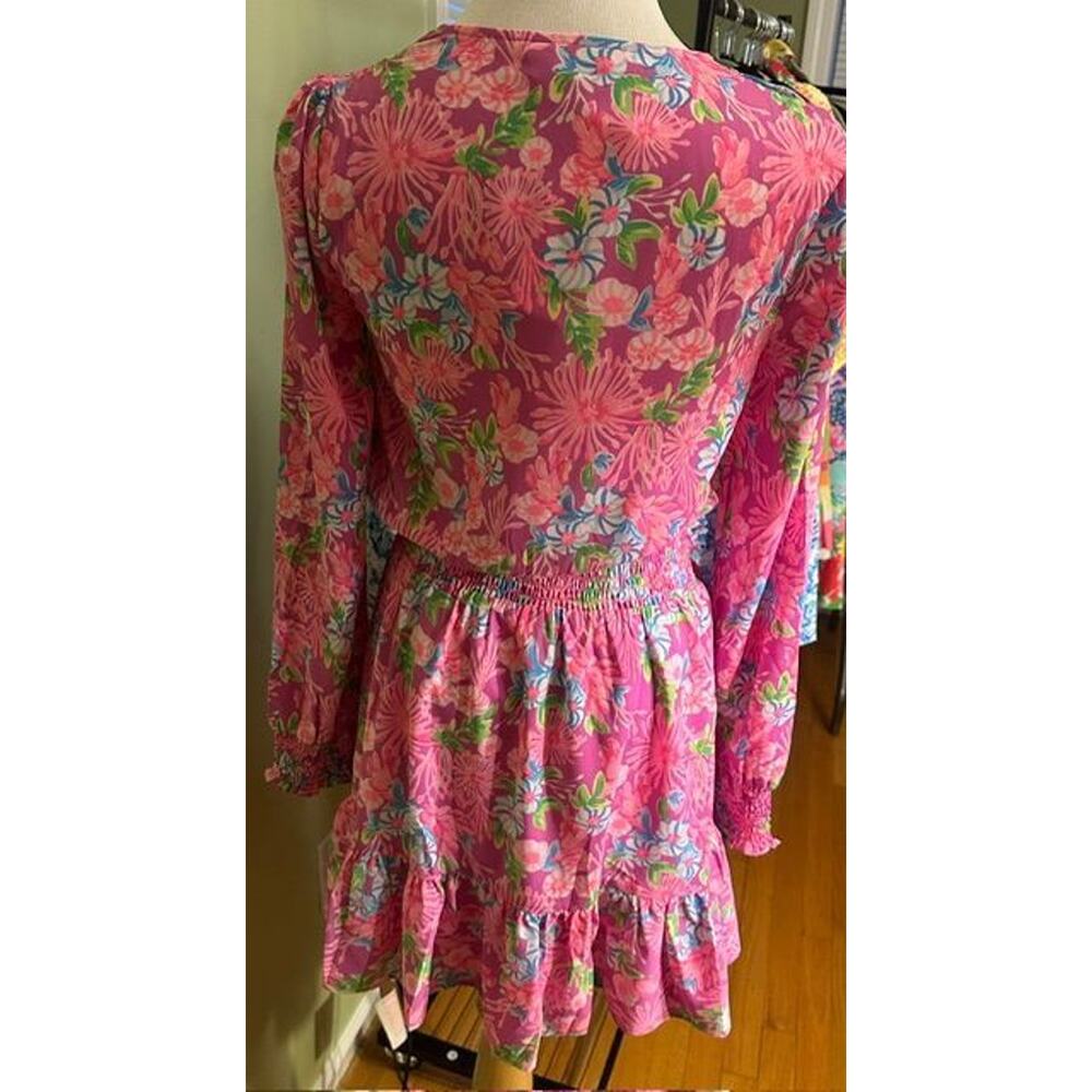 Lilly Pulitzer Cristiana Stretch Dress Mom's the Word Sz 4 NWT - Picture 3 of 4